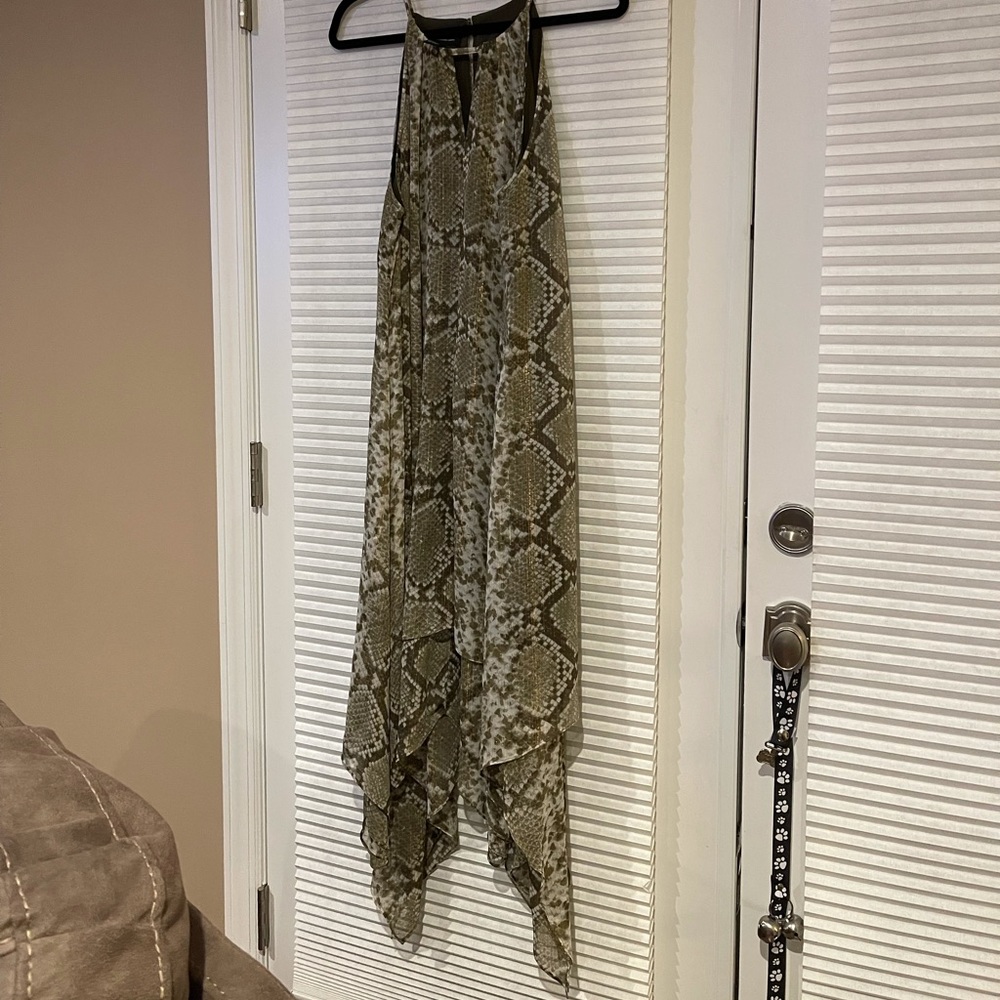 Snakeskin Midi Dress